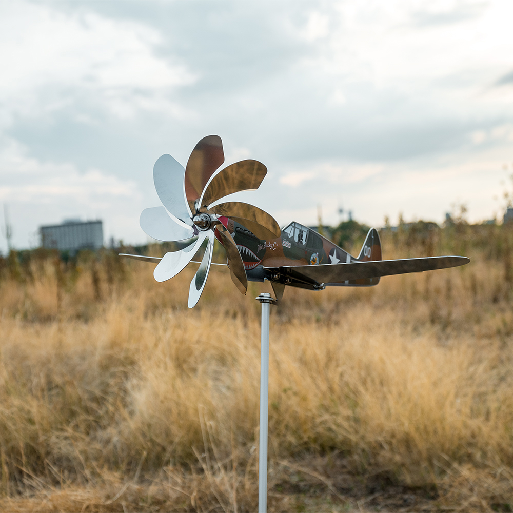 kittyhawk-flugzeug-gartendeko