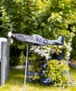 Windrad Gartendeko Flugzeug P-51D Mustang