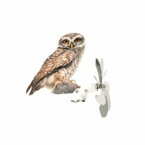 Windrad Gartendeko Eule / Kauz