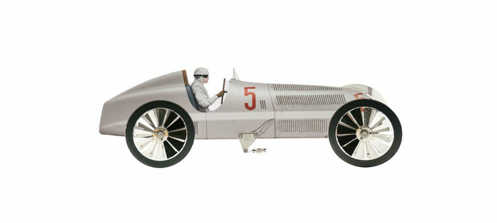 Windrad Gartendeko Rennauto