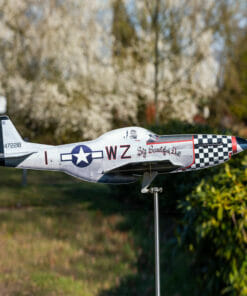 Windrad Gartendeko Flugzeug P-51D Mustang