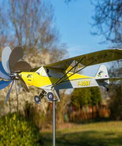 Windrad Gartendeko Flugzeug Piper PA-8