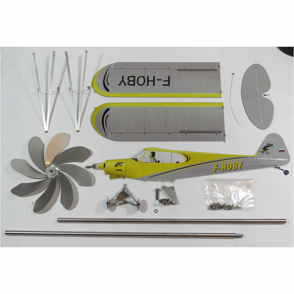 Einzelteile Windrad Gartendeko Flugzeug Piper PA-8