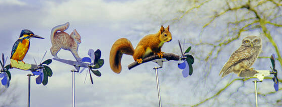 Windrad Gartendeko Tiere